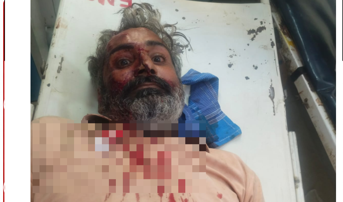 खेतड़ी मोड़ चौराहे पर हादसा, अज्ञात घायल की पहचान में सहयोग की अपील